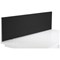 Jemini Straight Desk Mounted Screen, 1600x400mm, Black