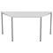 Jemini Trapezoidal Multipurpose Table, 1600x800x730mm, White