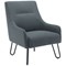 Jemini Reception Hairpin Leg Armchair, Grey