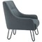 Jemini Reception Hairpin Leg Armchair, Grey