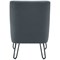 Jemini Reception Hairpin Leg Armchair, Grey