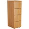 Jemini Foolscap Filing Cabinet, 4 Drawer, Beech