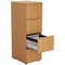 Jemini Foolscap Filing Cabinet, 4 Drawer, Beech