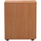 Jemini 3 Drawer Desk High Pedestal, 600mm Deep, Beech