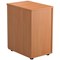 Jemini 3 Drawer Desk High Pedestal, 600mm Deep, Beech