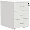 Serrion Eco 18 3 Drawer Mobile Pedestal, White