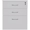 Serrion Eco 18 3 Drawer Desk High Pedestal, 600mm Deep, White