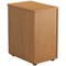 Jemini 3 Drawer Desk High Pedestal, 600mm Deep, Oak