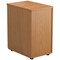 Jemini 3 Drawer Desk High Pedestal, 800mm Deep, Oak