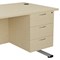 Jemini 3 Drawer Fixed Pedestal, 500mm Deep, Maple