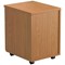 Jemini 2 Drawer Mobile Pedestal, Oak