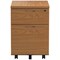 Jemini 2 Drawer Mobile Pedestal, Oak