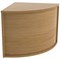 Jemini Reception Modular Corner Desk Unit, 800x800x740mm, Oak