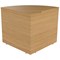 Jemini Reception Modular Corner Desk Unit, 800x800x740mm, Oak