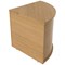 Jemini Reception Modular Corner Desk Unit, 800x800x740mm, Oak