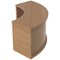 Jemini Reception Modular Corner Riser Unit, 800x800x400mm, Oak