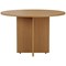 Jemini Round Meeting Table, 1100x1100x730mm, Oak