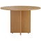 Jemini Round Meeting Table, 1100x1100x730mm, Oak