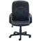 Jemini Jack 2 Executive Polyurethane Swivel Chair with Fixed Arms, Black