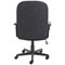 Jemini Jack 2 Executive Fabric Swivel Chair with Fixed Arms, Charcoal