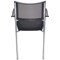 Jemini Jupiter Mesh Back Conference Chair with Arms, Black/Chrome