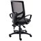 Astin Nesta Mesh Back Operator Chair with Fixed Arms, Charcoal