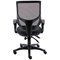 Astin Nesta Mesh Back Operator Chair with Fixed Arms, Charcoal