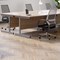 Jemini 800mm Slim Rectangular Desk, Silver Cantilever Leg, Beech