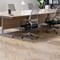 Jemini 800mm Slim Rectangular Desk, Silver Cantilever Leg, Grey Oak