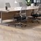 Jemini 800mm Slim Rectangular Desk, Silver Cantilever Leg, Oak