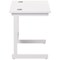 Jemini 800mm Slim Rectangular Desk, White Cantilever Leg, White