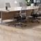 Jemini 1400mm Slim Rectangular Desk, Silver Cantilever Leg, Oak