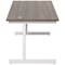 Jemini 1600mm Rectangular Desk, White Cantilever Leg, Grey Oak