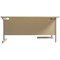 Jemini 1600mm Corner Desk, Left Hand, Silver Cantilever Legs, Maple