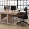 Jemini 1600mm Corner Desk, Right Hand, Silver Cantilever Legs, Beech