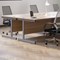 Jemini 1600mm Corner Desk, Right Hand, Silver Cantilever Legs, Walnut