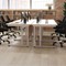 Jemini 1600mm Corner Desk, Left Hand, White Cantilever Legs, Grey Oak