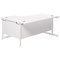 Jemini 1600mm Corner Desk, Right Hand, White Cantilever Legs, White