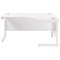 Jemini 1600mm Corner Desk, Right Hand, White Cantilever Legs, White