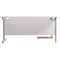 Jemini 1800mm Corner Desk, Left Hand, Silver Cantilever Legs, White