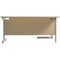 Jemini 1800mm Corner Desk, Left Hand, Silver Cantilever Legs, Maple