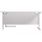 Jemini 1800mm Corner Desk, Right Hand, White Cantilever Legs, White