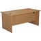 Jemini 1400mm Rectangular Desk, Panel End Leg, Oak