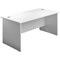 Jemini 1800mm Rectangular Desk, Panel End Leg, White