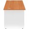 Jemini Two-Tone 1200mm Rectangular Desk, Panel End Leg, Beech & White