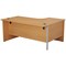 Jemini 1600mm Corner Desk, Left Hand, Panel End Leg, Beech