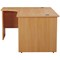 Jemini 1600mm Corner Desk, Left Hand, Panel End Leg, Beech