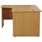 Jemini 1600mm Corner Desk, Left Hand, Panel End Leg, Oak