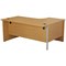 Jemini 1600mm Corner Desk, Left Hand, Panel End Leg, Oak