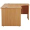 Jemini 1600mm Corner Desk, Right Hand, Panel End Leg, Beech